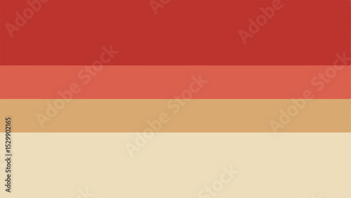 Abstract geometric composition featuring warm tones with horizontal color bands