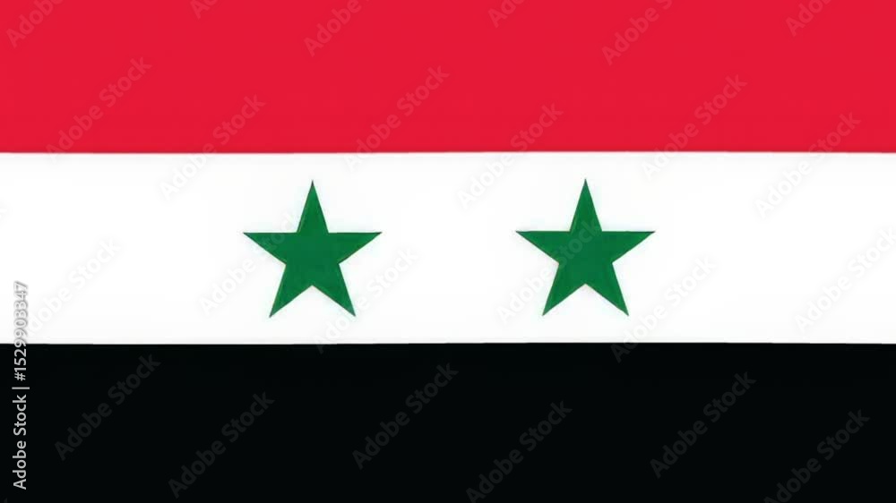 flag of syria wave