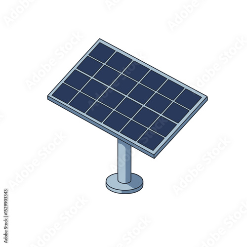 Vector of a solar panel