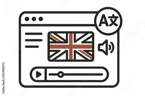 Online english language learning interface with translation tools