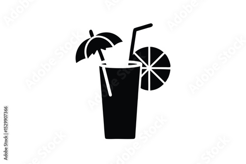 tropical drink vector icon