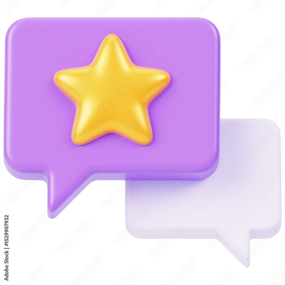 Obraz premium glossy star icon 3d render icon in gold style minimal isolated on transparent white background 