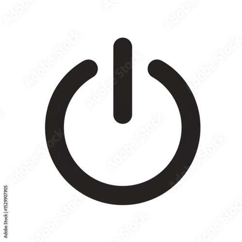 Modern Power Button Icon Design Perfect for App Interfaces Websites and Branding Projects