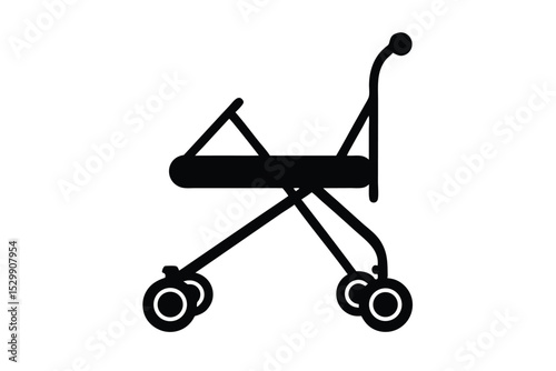 baby walker vector icon