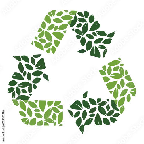 Leafy Recycling Symbol
