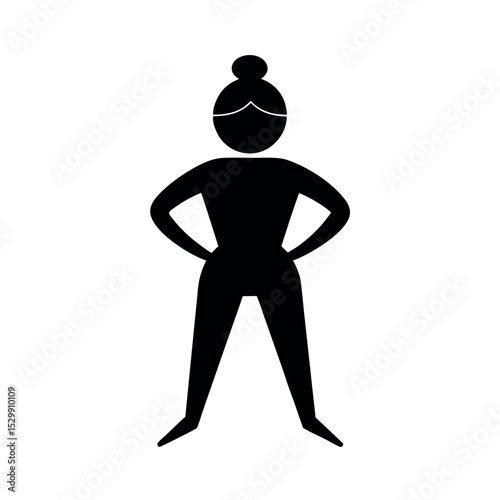 Leggings Black Silhouette Illustration