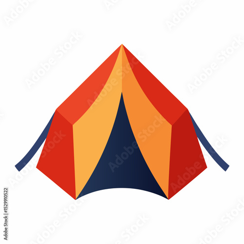 vector illustration of a tent