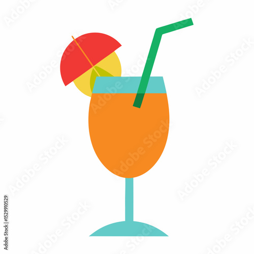 cocktail with orange juice