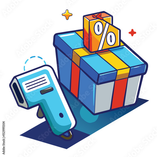 A vibrant vector illustration of colourful  gift boxes and cubes with ribbons and bows, perfect for Christmas, birthday, or holiday celebrations