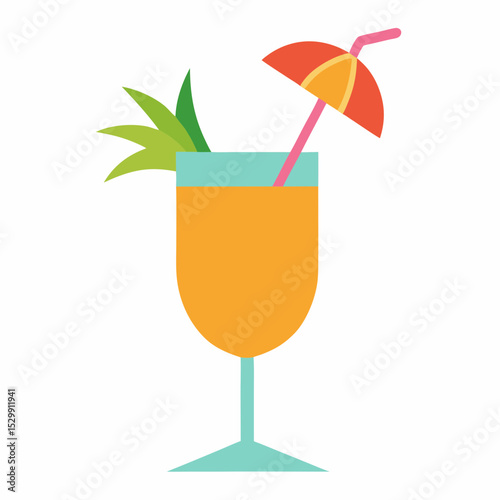 cocktail on a white background