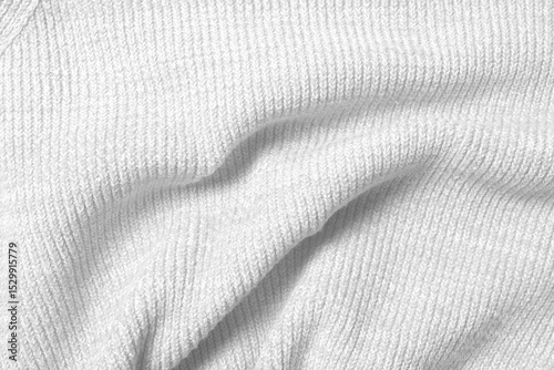 Wallpaper Mural Texture of white knitted fabric as background, top view Torontodigital.ca