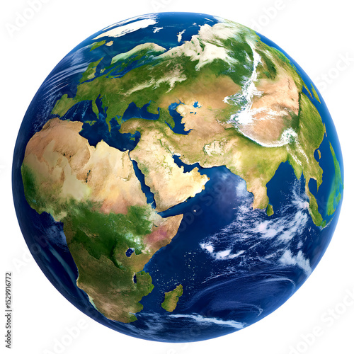 Earth clean cutout with sharp borders, no background artifacts.