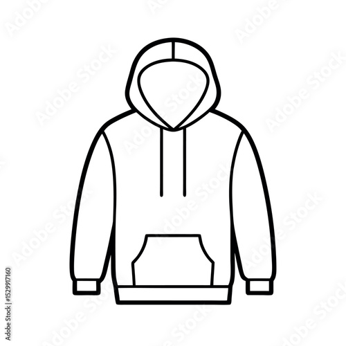Hoodie Outline Apparel Design