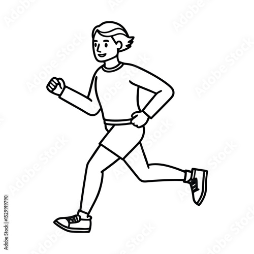 Joggers Fashion Outline Design