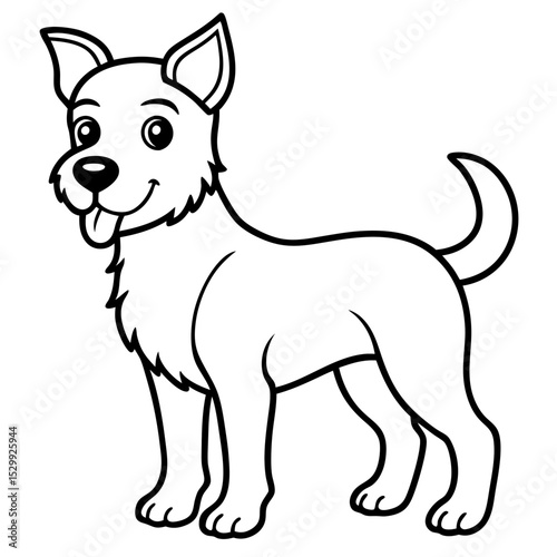 Cartoon Dog Breeds Set – Vector on White