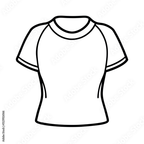 Stylish T Shirt Line Art