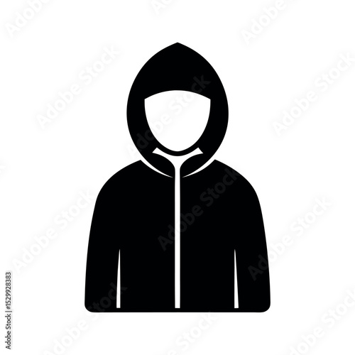 Windbreaker Jacket Silhouette Vector Style