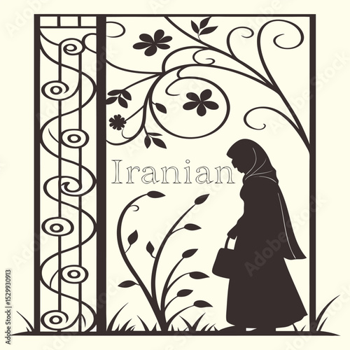 silhouette of a girl in the night