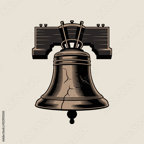 Liberty Bell – Vintage Engraved Independence Icon