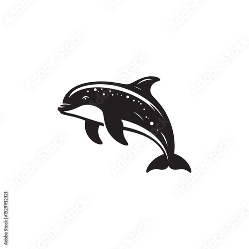 **"Graceful Harbor Porpoise Vector Silhouette: Sleek Marine Mammal Design Featuring Streamlined Body, Gentle Curves, and Minimalist Style for Ocean-Themed Crafts and Digital Art Projects"**
