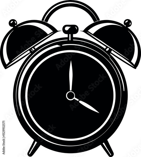 Twin Bell Alarm Clock in Pastel Chrome Shallotte