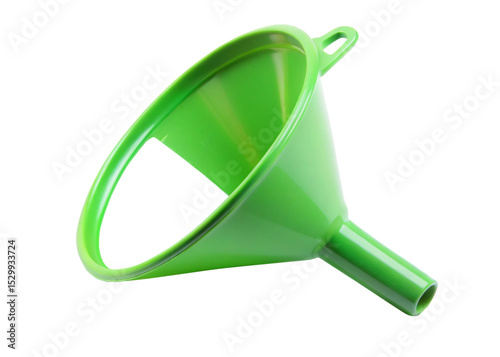 Plastic funnel isolated on white background