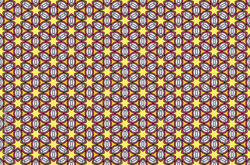 Seamless Perspective Symmetric Fabric Template Visual Digital Cloth Interior Wallpaper Geometric Endless Texture Art Graphic Fashion Design Shape Background Decoration Textile Luxury Tile Pattern.