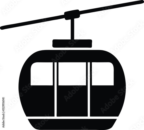 cable car silhouette