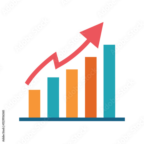Leading to Success: Growing Chart Symbolizes Business Free Download Leading to Success: Growing Chart Symbolizes Business - GFXLoad