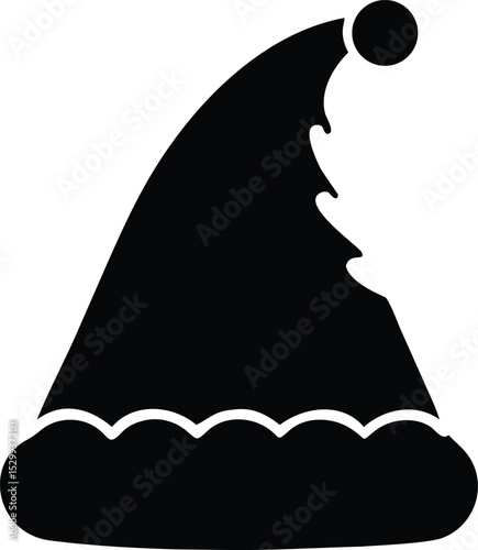 christmas hat silhouette