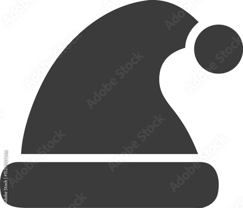 christmas hat silhouette