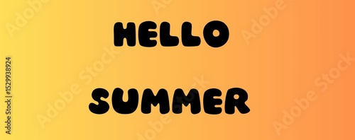 Hello summer banner 