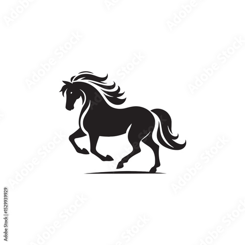 **"Graceful Horse Vector Silhouette: Elegant Equine Pose in Minimalist Design for Equestrian Themes, Farm Decor, Logos, Crafts, Prints, and Western-Inspired Artwork Projects"**
