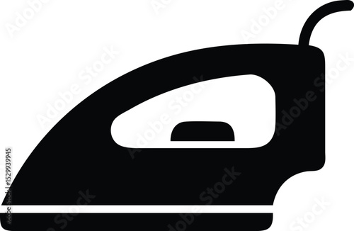 electric iron machine silhouette