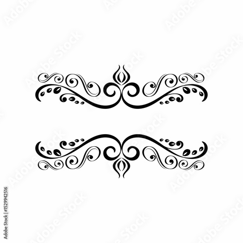 design elements collection elegant symmetrical swirled decor