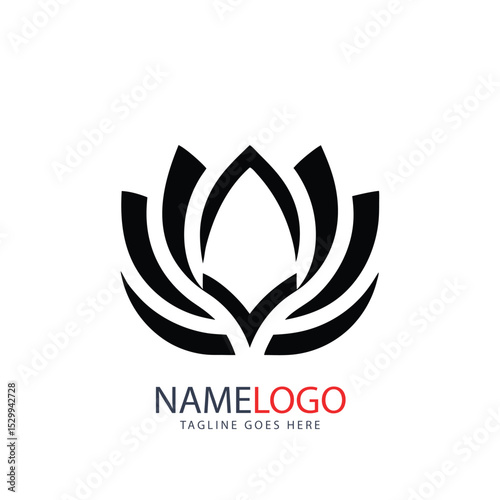 Abstract vector logo design element featuring a hot flame symbol with a leaf shape, perfect for business or nature-inspired concepts