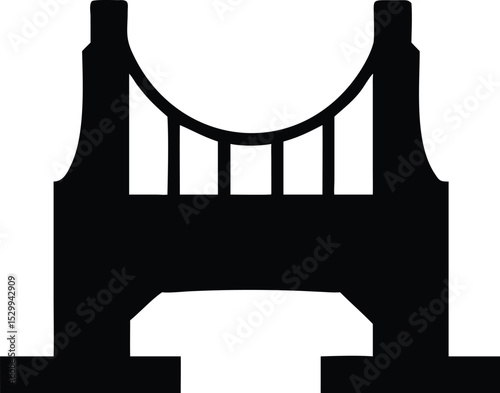 golden gate bridge black silhouette 