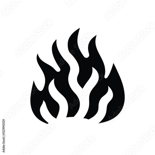 Tiger stripes blending seamlessly into flames vector illustration
