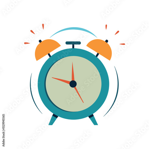 Vintage Alarm Clock Ringing and Jumping