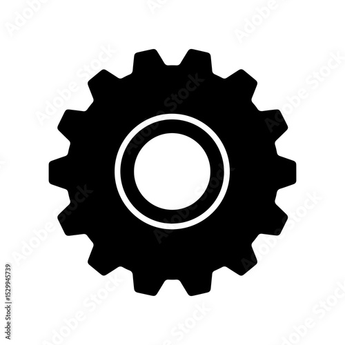 gear icon on white