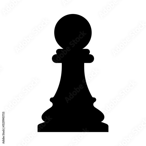 Silhouette of Chessmen Set – Strategy Board Game Icons

