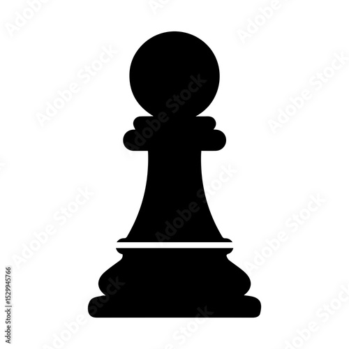 Silhouette of Chessmen Set – Strategy Board Game Icons

