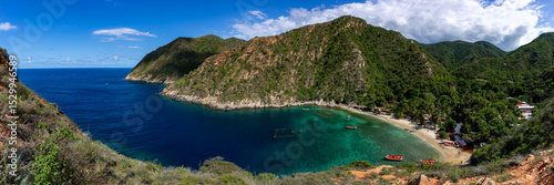Panoramic view of Tuja, a beach in Aragua state, Venezuela