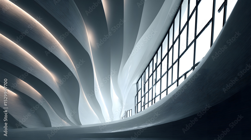 Obraz premium Abstract background architecture lines. modern architecture detail