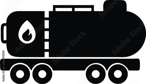 petrol tanker silhouette