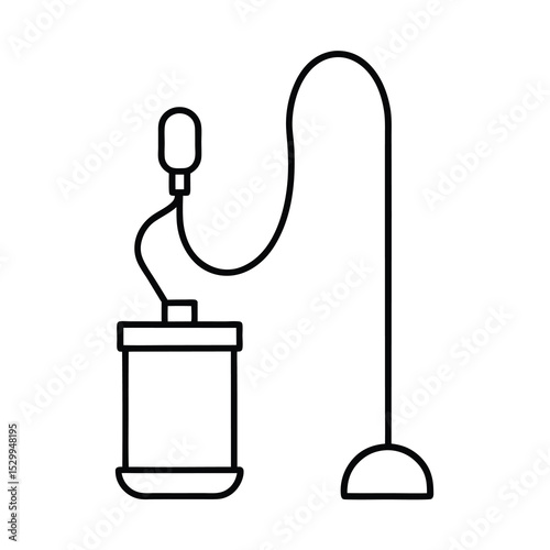 urea applicator art on white background