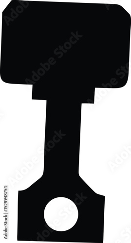 piston black silhouette 