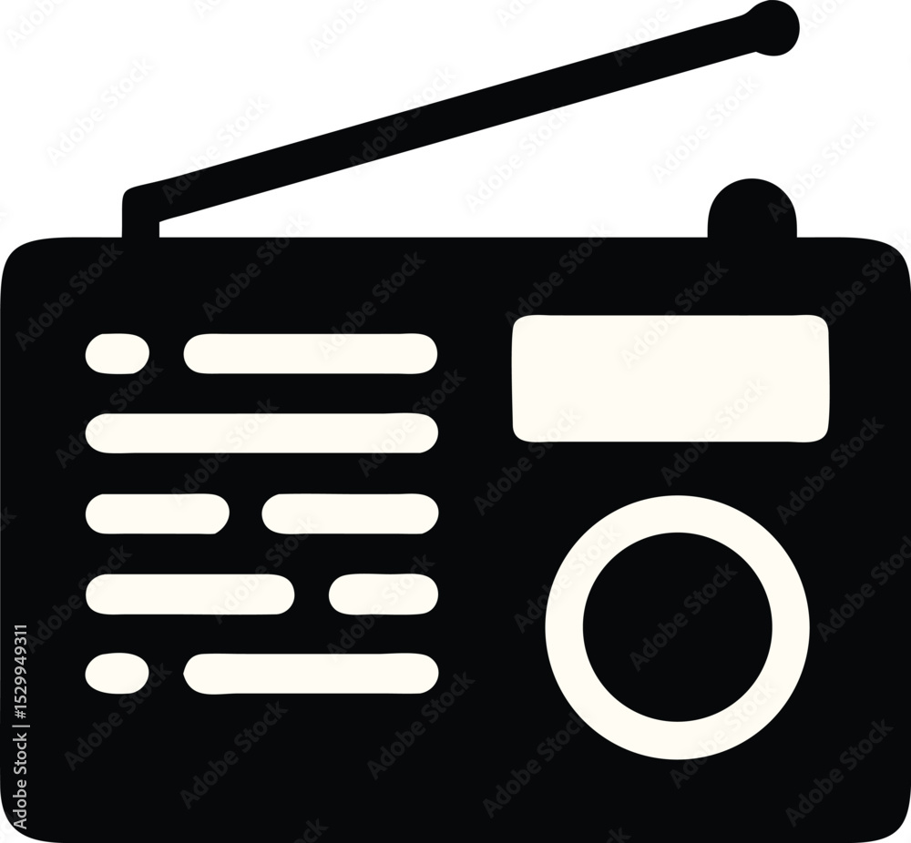 radio silhouette radio silhouette