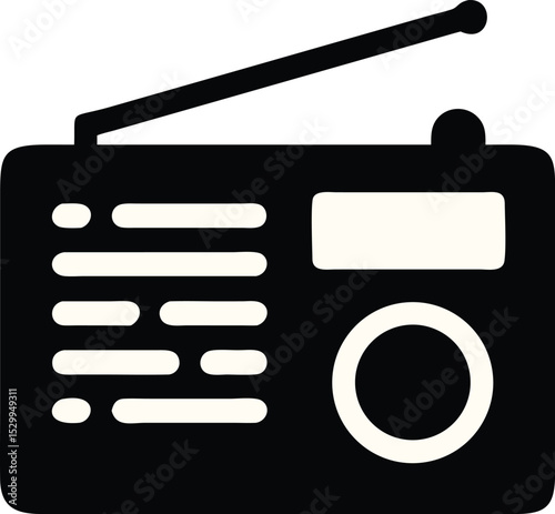 radio silhouette