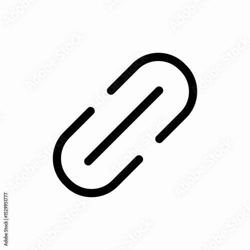 paperclip attachment file icon vector sign